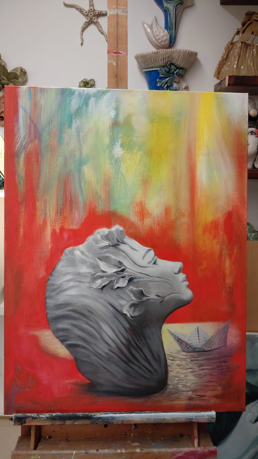 Profilo in rosso